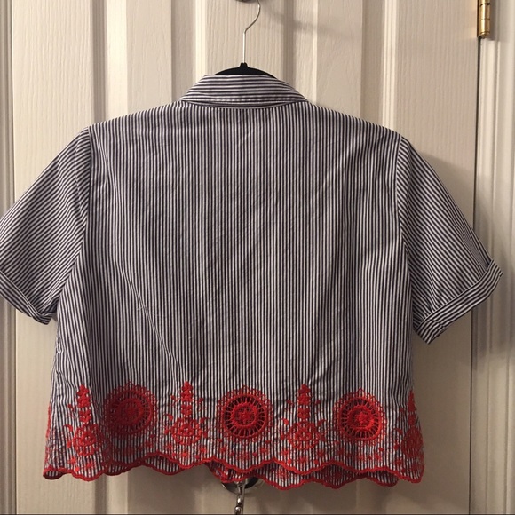 Cropped Zara Button-Down - Picture 5 of 6